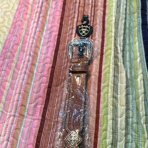 New ariat ostrich inlay concho belt